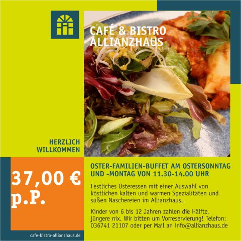 Cafe & Bistro Allianzhaus Osterbuffet 2024